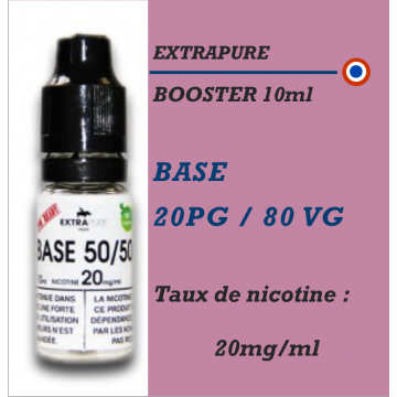 Extrapure - BOOSTER 20 PG 80 VG en 20mg/ml - 10ml
