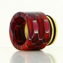 DRIP TIP 810 EPOXY RESINE SNAKE GOLD BASE TFV8-TFV12
