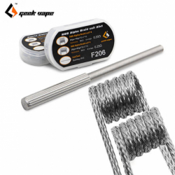 N80 ALPHA BRAID 2 en 1 (8pcs) de GEEKVAPE - 4x0.25 & 4x0.35-F206