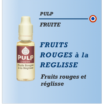 Pulp - FRUITS ROUGES A LA REGLISSE - 10ml