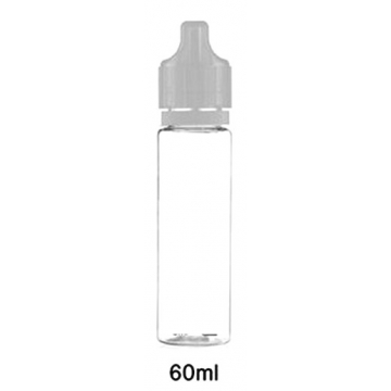 FLACON PET BOUCHON BLANC en 60ml