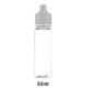 FLACON PET BOUCHON BLANC en 60ml