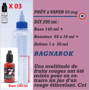 PRÊT A VAPER 200 ml en RAGNAROK 3mg de NICOTINE