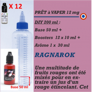 PRÊT A VAPER 200 ml en RAGNAROK 12mg de NICOTINE