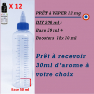 BASE 50/50 EXTRAPURE 50 ml + FLACON TWIST 230 ml GRADUE en 5ml